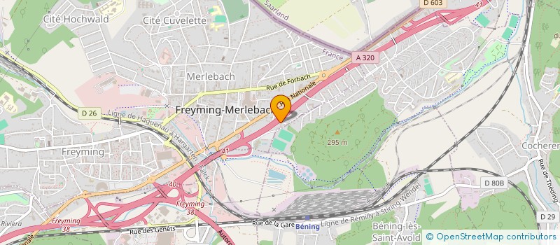 localisation de l'entreprise JUDO-CLUB DE MERLEBACH à FREYMING-MERLEBACH