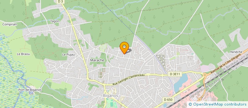 localisation de l'entreprise JUDO CLUB DE MIOS  MIOS