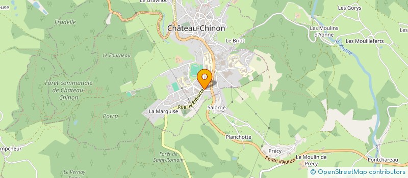 localisation de l'entreprise JUDO CLUB DE MORVAN  CHATEAU-CHINON (VILLE)