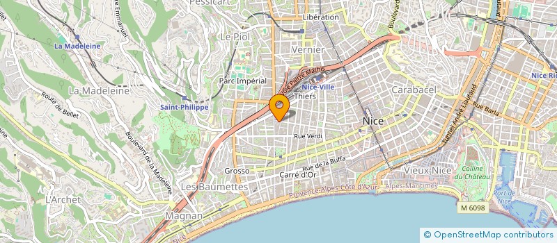 localisation de l'entreprise JUDO CLUB DE NICE à NICE