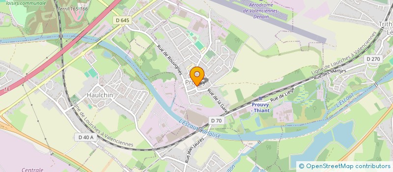 localisation de l'entreprise JUDO CLUB DE PROUVY  PROUVY