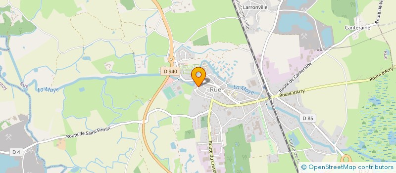 localisation de l'entreprise JUDO CLUB DE RUE COTE PICARDE à RUE