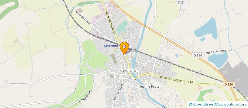 localisation de l'entreprise JUDO CLUB DE SAVERDUN à SAVERDUN