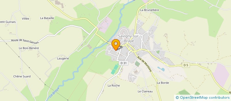 localisation de l'entreprise JUDO CLUB DE SAVIGNY SUR BRAYE  SAVIGNY-SUR-BRAYE