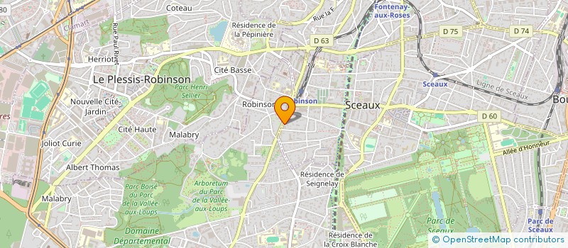 localisation de l'entreprise JUDO CLUB DE SCEAUX à SCEAUX