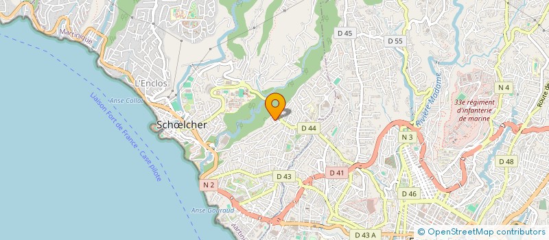 localisation de l'entreprise JUDO CLUB DE SCHOELCHER  SCHLCHER