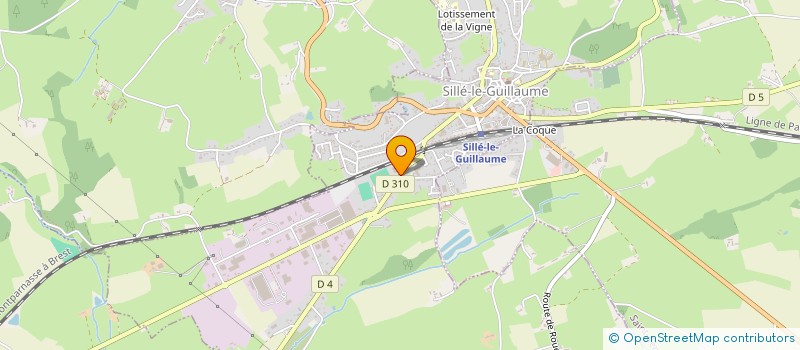 localisation de l'entreprise JUDO CLUB DE SILLE LE GUILLAUME à SILLE-LE-GUILLAUME
