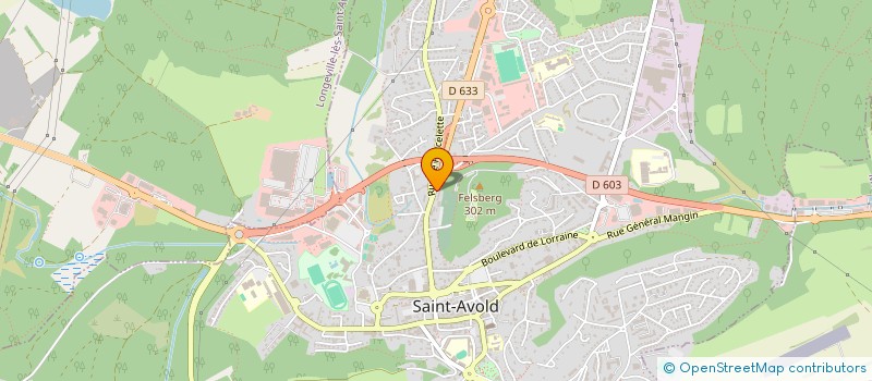 localisation de l'entreprise JUDO CLUB DE ST AVOLD  SAINT-AVOLD