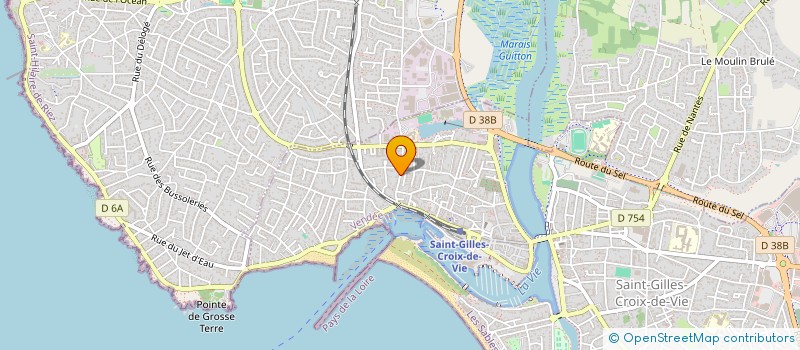 localisation de l'entreprise JUDO CLUB DE ST GILLES CROIX DE VIE à SAINT-GILLES-CROIX-DE-VIE