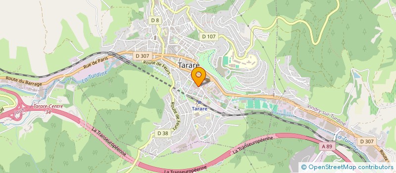 localisation de l'entreprise JUDO CLUB DE TARARE à TARARE