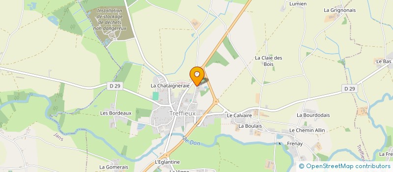 localisation de l'entreprise JUDO CLUB DE TREFFIEUX  TREFFIEUX
