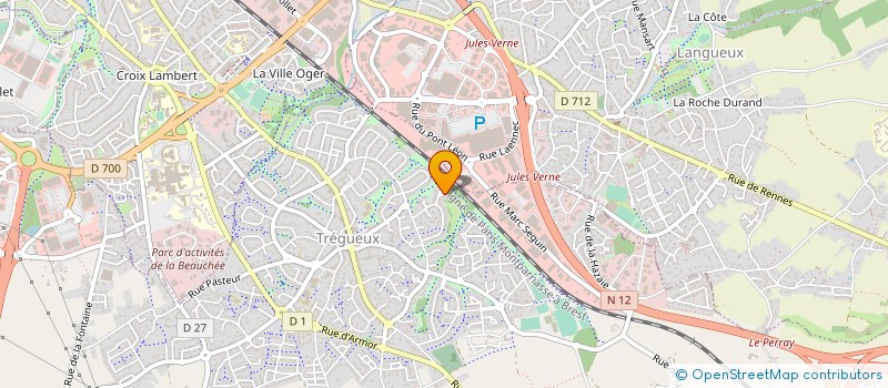 localisation de l'entreprise JUDO CLUB DE TREGUEUX  TREGUEUX