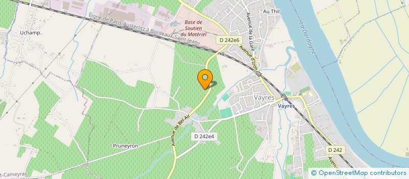 localisation de l'entreprise JUDO CLUB DE VAYRES à VAYRES