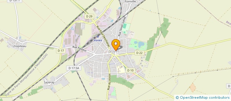 localisation de l'entreprise JUDO CLUB DE VOVES à LES VILLAGES VOVEENS