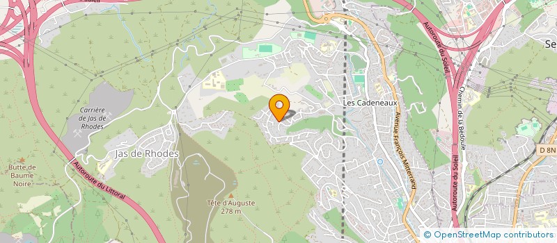 localisation de l'entreprise JUDO CLUB DES CADENEAUX  LES PENNES MIRABEAU