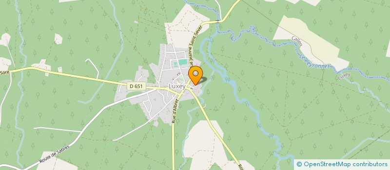 localisation de l'entreprise JUDO CLUB DES PAYS ALBRET  LUXEY