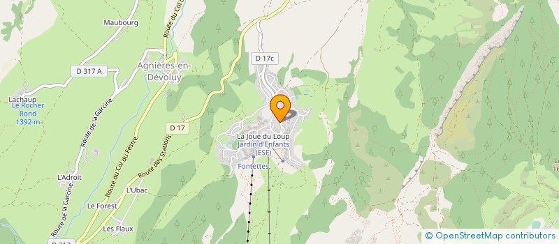 localisation de l'entreprise JUDO CLUB DEVOLUY  LE DEVOLUY