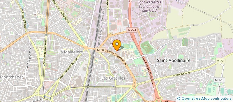 localisation de l'entreprise JUDO CLUB DIJONNAIS à DIJON