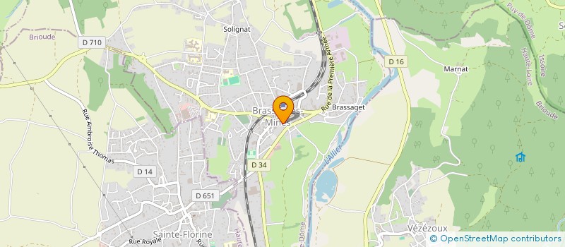 localisation de l'entreprise JUDO CLUB DU BASSIN  BRASSAC-LES-MINES