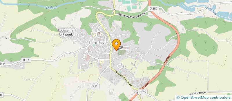 localisation de l'entreprise JUDO CLUB DU CAP DE GASCOGNE  SAINT-SEVER