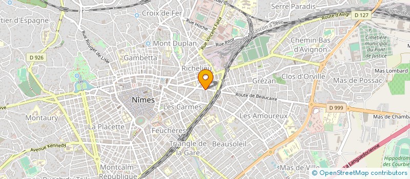 localisation de l'entreprise JUDO CLUB DU GARD  NIMES