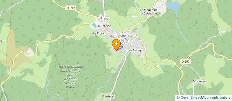 localisation de l'entreprise JUDO CLUB DU HAUT LIVRADOIS  SAINT GERMAIN L'HERM