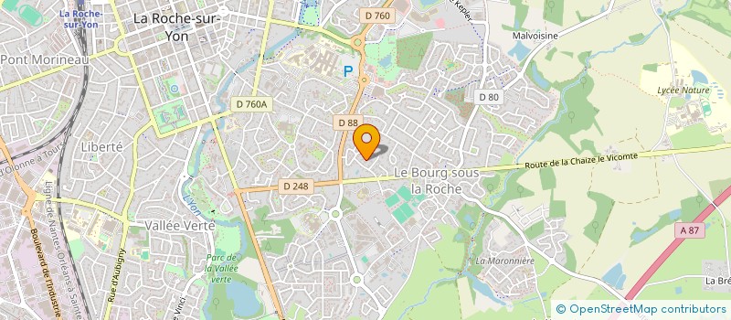 localisation de l'entreprise JUDO CLUB DU PAYS DE SAINTE HERMINE à LA ROCHE-SUR-YON