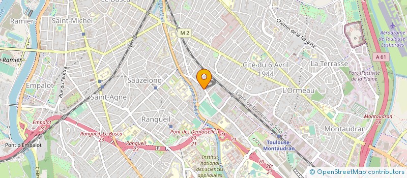 localisation de l'entreprise JUDO CLUB DU PONT DES DEMOISELLES à TOULOUSE