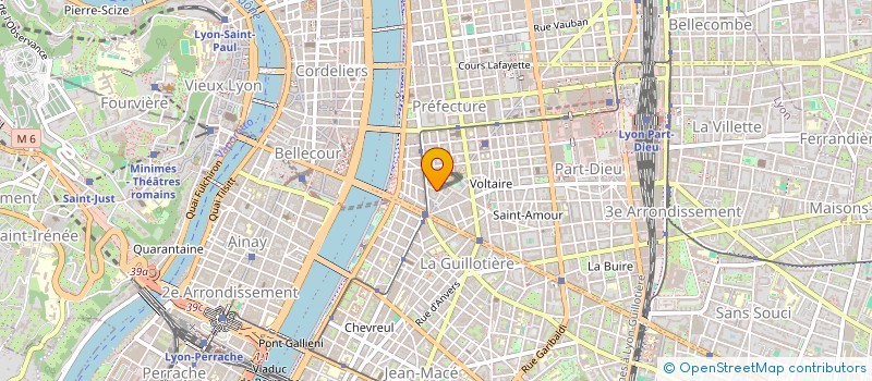 localisation de l'entreprise JUDO CLUB DU RHONE à LYON