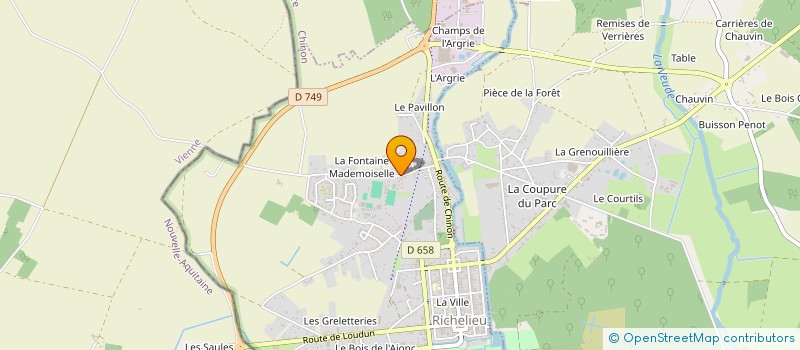 localisation de l'entreprise JUDO CLUB DU RICHELAIS  RICHELIEU