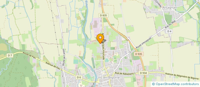 localisation de l'entreprise JUDO CLUB DU VAL D'ADOUR à VIC-EN-BIGORRE