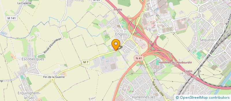 localisation de l'entreprise JUDO CLUB ENGLOSIEN  ENGLOS