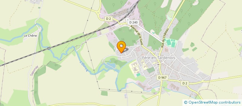 localisation de l'entreprise JUDO CLUB ESPOIR DU TARDENOIS  FERE-EN-TARDENOIS