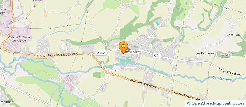 localisation de l'entreprise JUDO CLUB ESTRABLIN MOIDIEU  ESTRABLIN