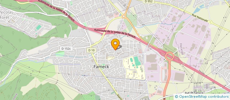 localisation de l'entreprise JUDO CLUB FAMECK à FAMECK