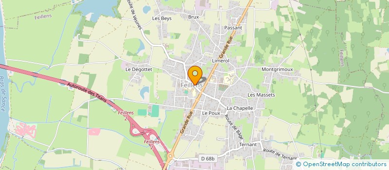 localisation de l'entreprise JUDO CLUB FEILLENS VAL DE SAONE  FEILLENS