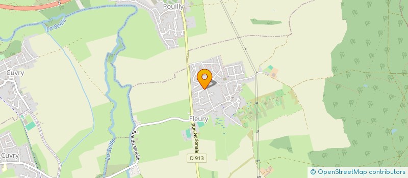 localisation de l'entreprise JUDO CLUB FLEURY POUILLY  FLEURY