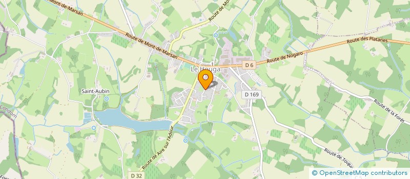 localisation de l'entreprise JUDO CLUB FOLGARIEN  LE HOUGA