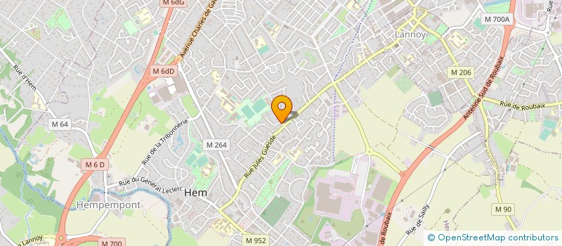 localisation de l'entreprise JUDO CLUB FORESTOIS à HEM