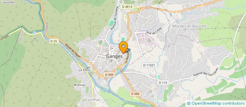 localisation de l'entreprise JUDO CLUB GANGEOIS à GANGES