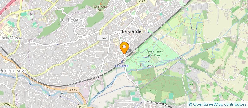 localisation de l'entreprise JUDO CLUB GARDEEN à LA GARDE