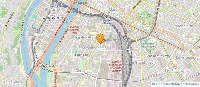 localisation de l'entreprise JUDO CLUB GERLAND à LYON
