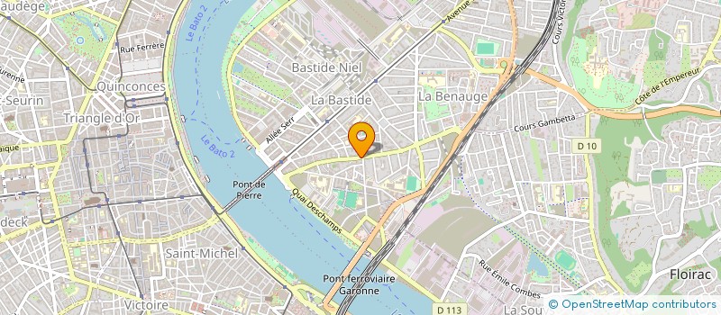 localisation de l'entreprise JUDO CLUB GIRONDIN OMNISPORTS  BORDEAUX