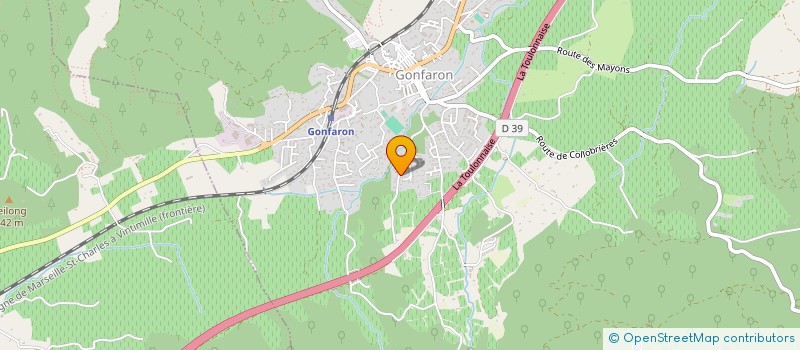 localisation de l'entreprise JUDO CLUB GONFARONNAIS  GONFARON