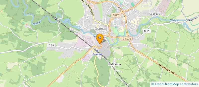 localisation de l'entreprise JUDO CLUB GRAMAT  GRAMAT