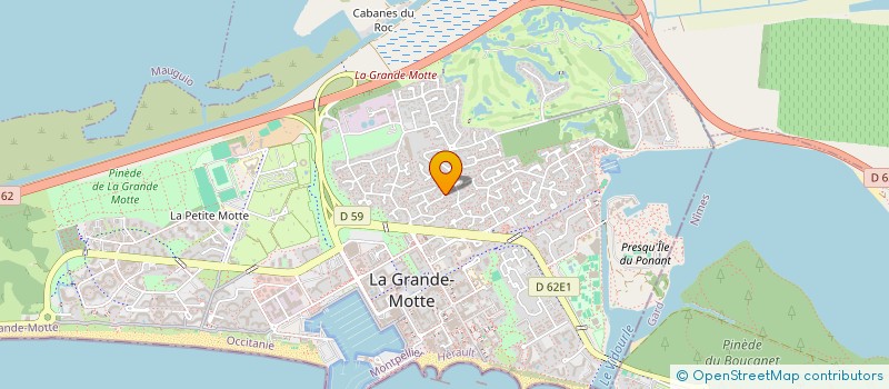 localisation de l'entreprise JUDO CLUB GRAND MOTTOIS à LA GRANDE-MOTTE