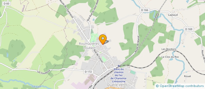 localisation de l'entreprise JUDO CLUB HAUTE CHARENTE à TERRES-DE-HAUTE-CHARENTE