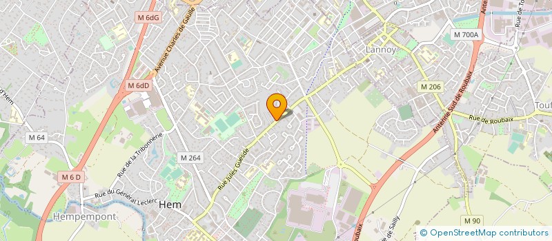 localisation de l'entreprise JUDO CLUB HEM BEAUMONT à HEM