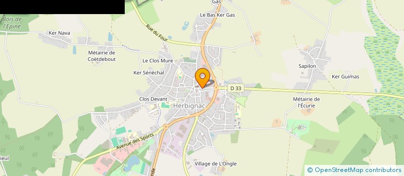 localisation de l'entreprise JUDO CLUB HERBIGNACAIS à HERBIGNAC