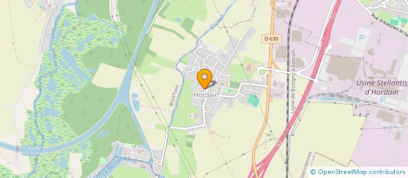 localisation de l'entreprise JUDO CLUB HORDAIN  HORDAIN